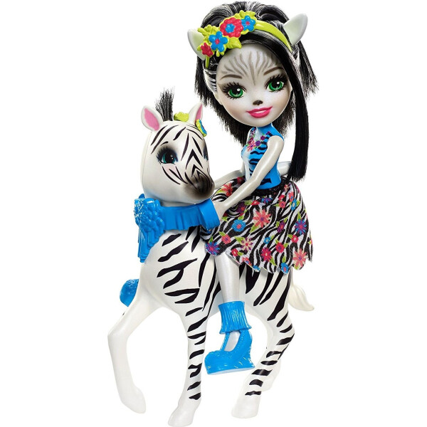 

Кукла Enchantimals Зебра Зелена и Хуфит Zelena Zebra Doll with Hoofette FKY75