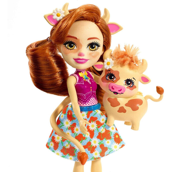 

Кукла Enchantimals Коровка Кайла и Курдл Cailey Cow Doll with Curdle FXM77