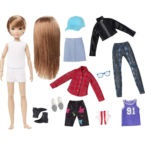 

Кукла с аксессуарами Creatable World Созидаемый мир, медные прямые волосы GGG53
