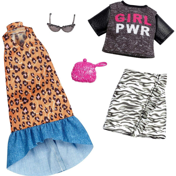

Одежда для кукол Barbie Fashion, Animal Print,2 count FXJ65