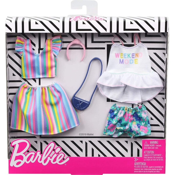 

Одежда для кукол Barbie Floral Striped Fashions Outfits 2 Pack GHX59