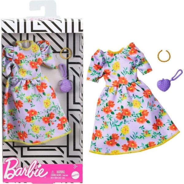 

Одежда для кукол Barbie Flower Dress, Bag Chain Fashion Pack GHW84
