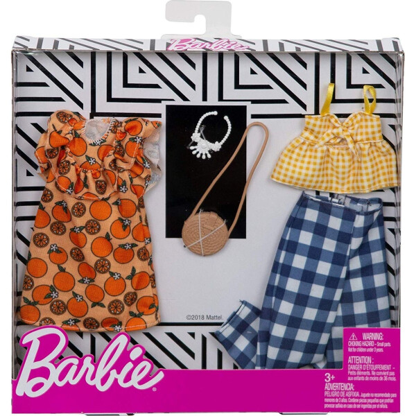 

Одежда для кукол Barbie Fruit Gingham Fashion, 2 Pack FXJ61