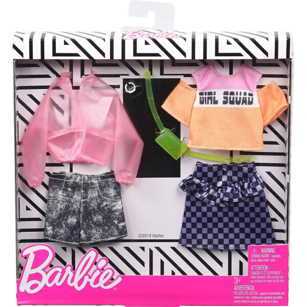 

Одежда для кукол Barbie Jacket Checkers Fashions Outfits 2 Pack GHX58
