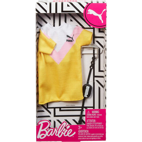

Одежда для кукол Barbie PUMA Yellow and Pink Tennis Dress Fashion Pack GHX81