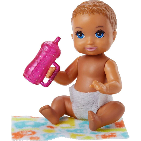 

Пупс ​​​Barbie Babysitters Inc. Sleepy Baby Story Pack Light Brown, Pink FHY78
