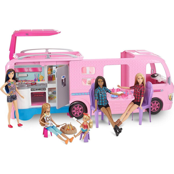 

Трейлер для путешествий Barbie Dream Camper FBR34