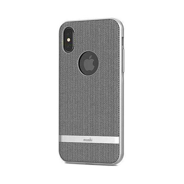 

Чехол-накладка Moshi Vesta Textured Hardshell Case Herringbone Gray for iPhone XS/X (99MO101031)