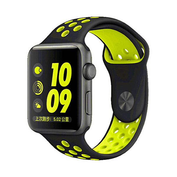 

Ремешок COTEetCI W12 Apple Watch Nike band 38mm Black/Yellow (WH5216-BK-YL)