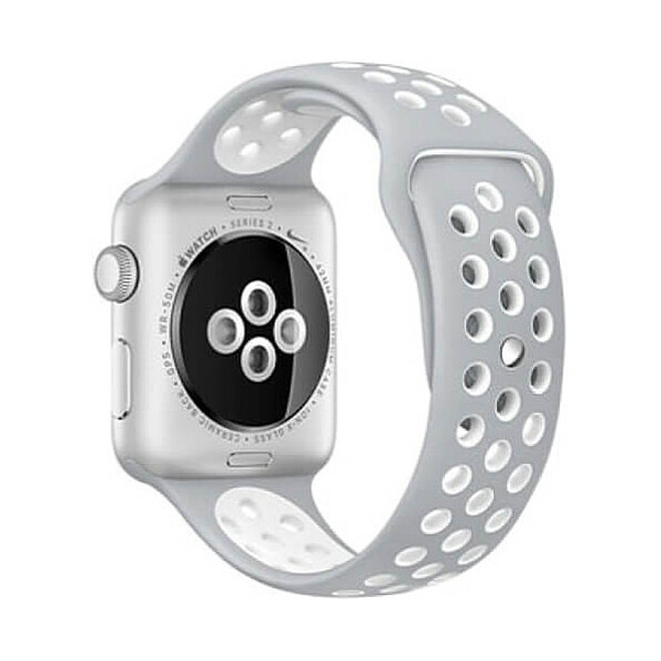 

Ремешок COTEetCI W12 Apple Watch Nike band 42mm Grey/White (WH5217-TS-WH)
