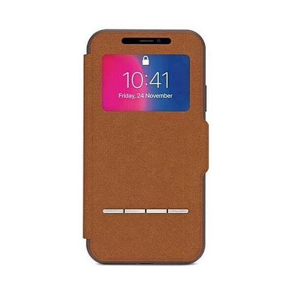 

Чехол-книжка Moshi Sensecover Slim Portfolio Case with Touch Cover Caramel Brown for iPhone XS/X (99MO072731)