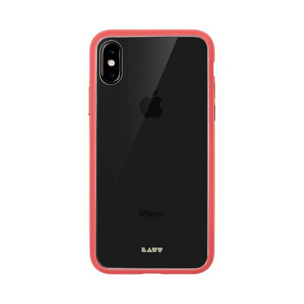 

Чехол-накладка LAUT ACCENTS TEMPERED GLASS for iPhone X/XS Pink (LAUT_iP18-S_AC_P)