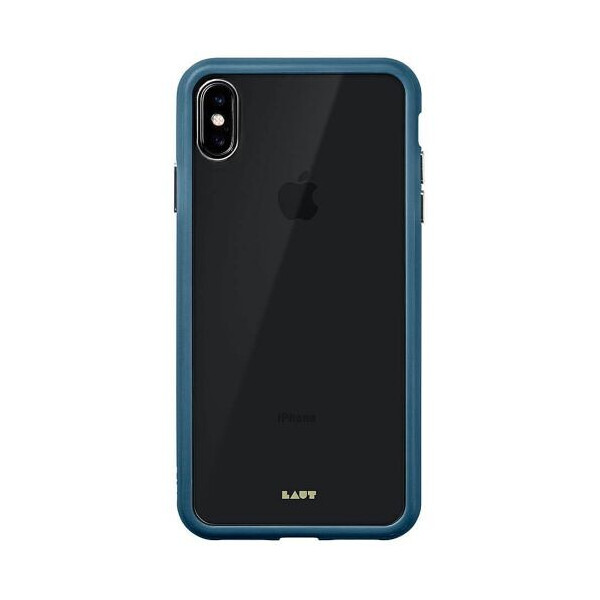 

Чехол-накладка LAUT ACCENTS TEMPERED GLASS for iPhone XS Max Blue (LAUT_IP18-L_AC_BL)