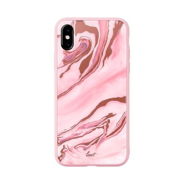 

Чехол-накладка LAUT MINERAL GLASS for iPhone X/XS Marble Pink (LAUT_IP18-S_MG_MP)
