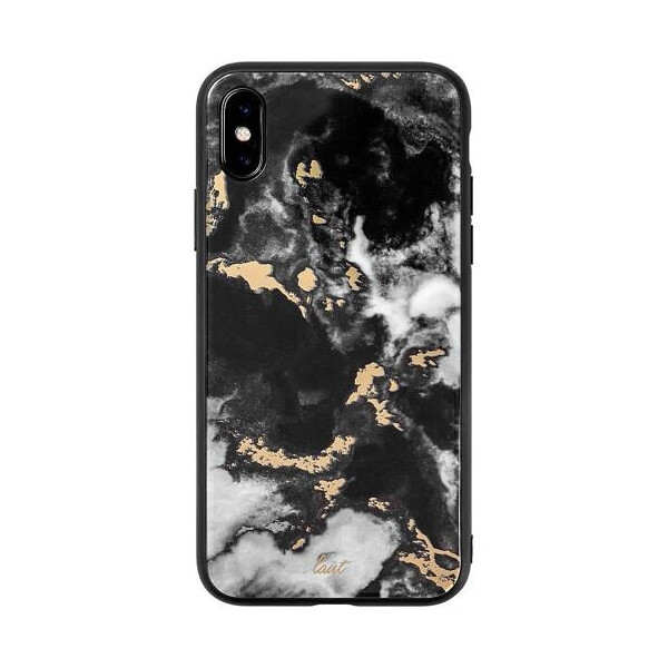 

Чехол-накладка LAUT MINERAL GLASS for iPhone XS Max Marble Black (LAUT_IP18-L_MG_MB)
