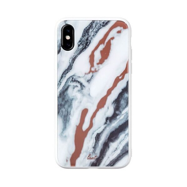 

Чехол-накладка LAUT MINERAL GLASS for iPhone XS Max Marble White (LAUT_IP18-L_MG_MW)