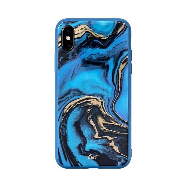 

Чехол-накладка LAUT MINERAL GLASS for iPhone X/XS Marble Blue (LAUT_IP18-S_MG_MBL)