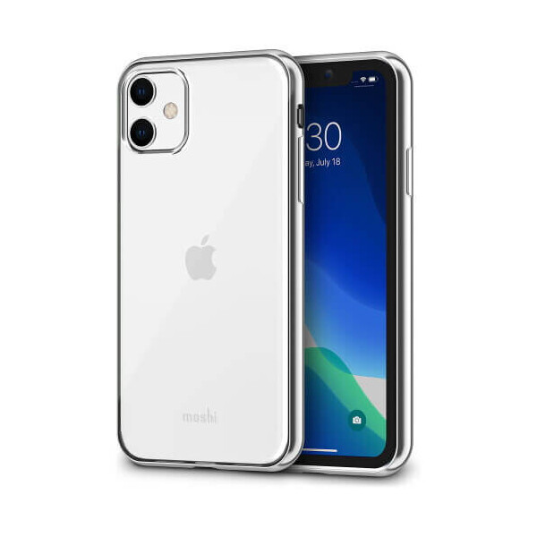 

Чехол-накладка Moshi Vitros Slim Clear Case Jet Silver for iPhone 11 (99MO103204)
