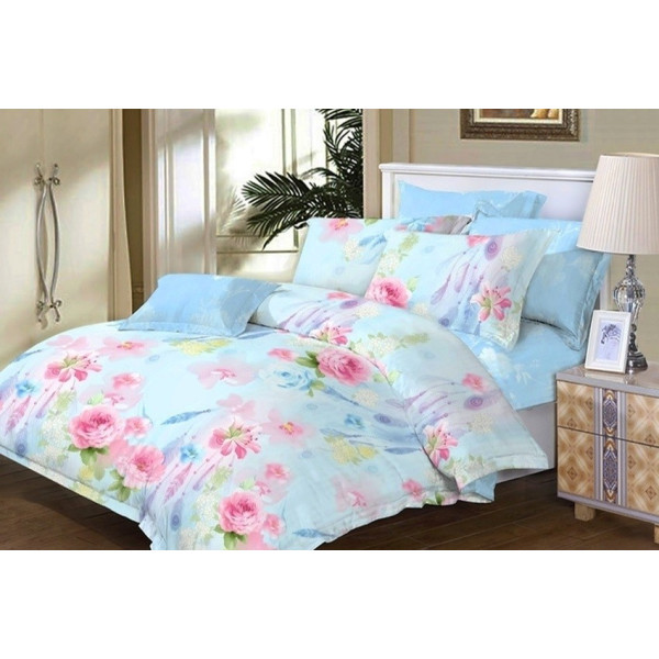 

Комплект постельного белья ТМ TAG Евро с компаньоном S312