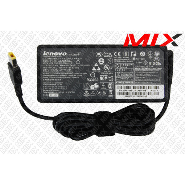 

Блок питания для Lenovo 45N0365 45N0554 ADL135NDC3A 36200605 45N0501 20V/6.75/135W H-COPY Класс А 8326012