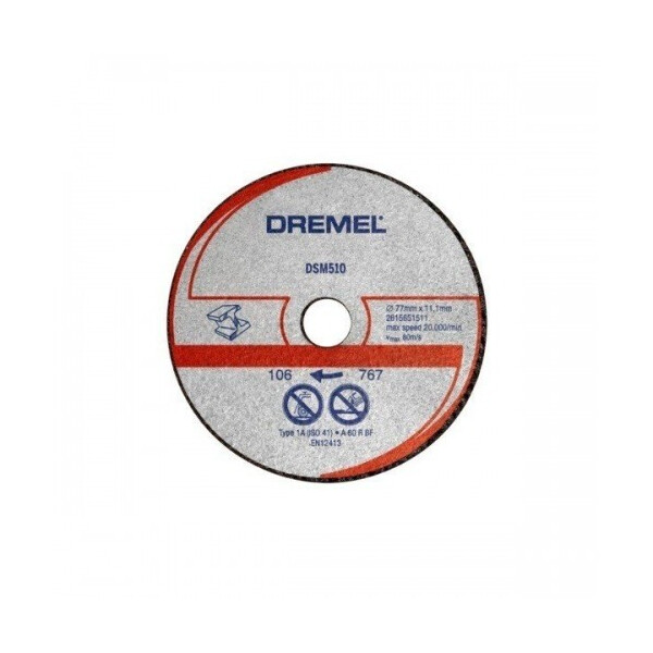 

Отрезной диск Dremel по металлу для DSM20 (2615S510JA)