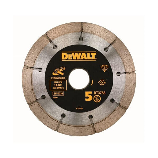 

Сдвоенный сегментированный алмазный диск DeWALT DT3758