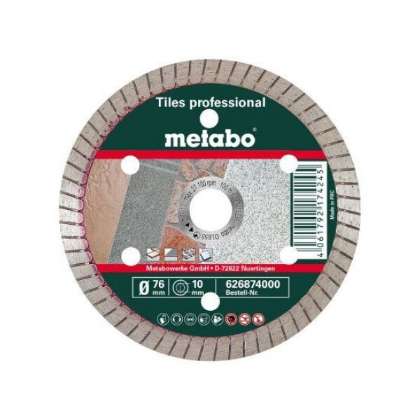 

Алмазный диск по керамике Metabo Professional TP 76x10 мм (626874000)