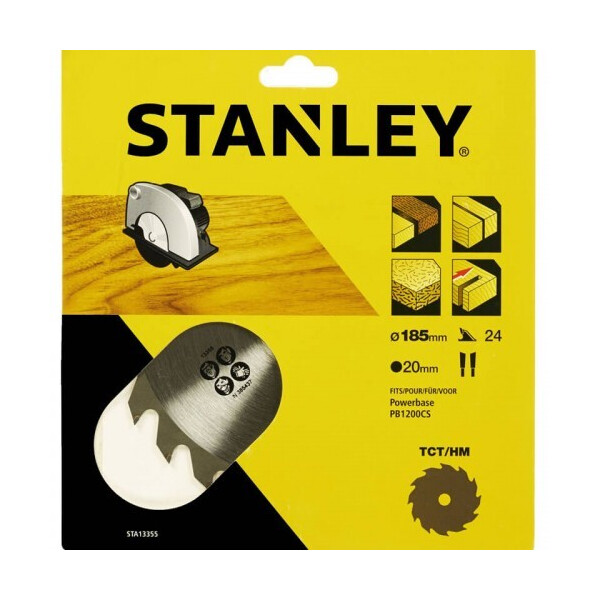 

Пильный диск TCT/HM 185 х 20 мм STANLEY STA13355