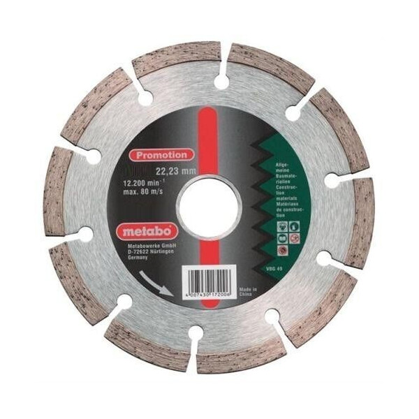 

Диск отрезной алмазный Metabo PROMOTION 230 мм (624310000)