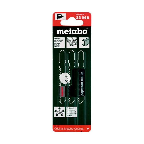

Набор пилочек для лобзика Metabo 3 шт. (623968000)