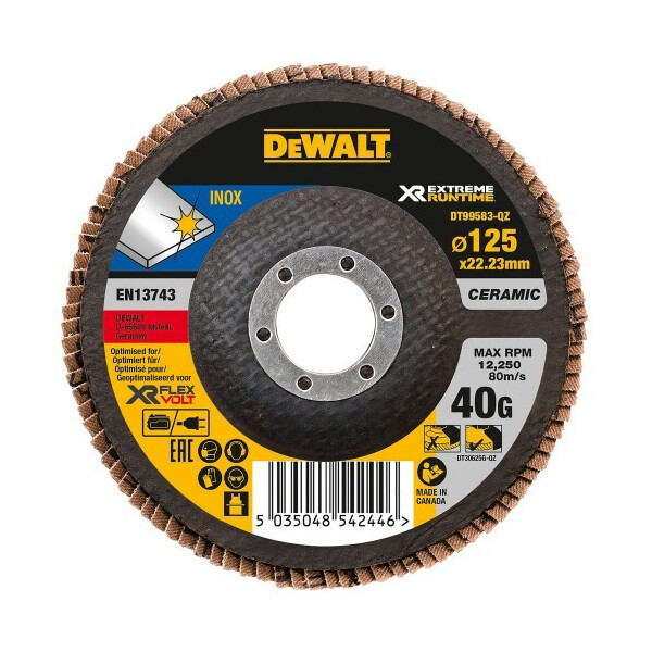 

Круг шлифовальный лепестковый изогнутый DeWALT DT99583