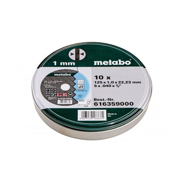 

Набор отрезных кругов Metabo 125 мм 10 штук (616359000)