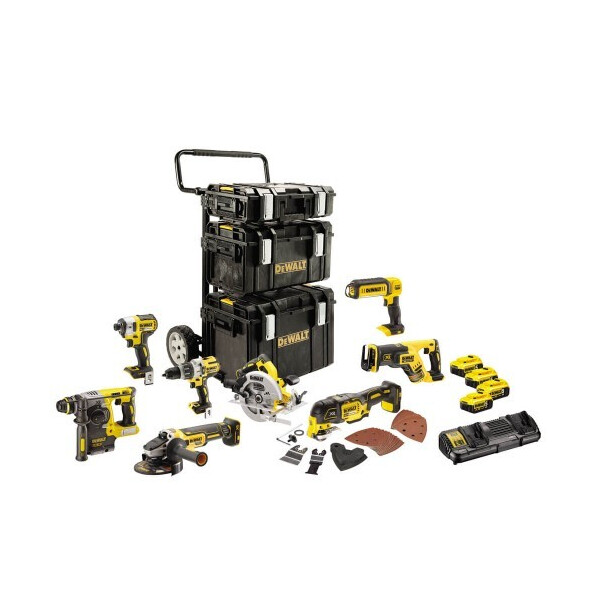 

Набор из восьми инструментов бесщеточных DeWALT DCK853P4