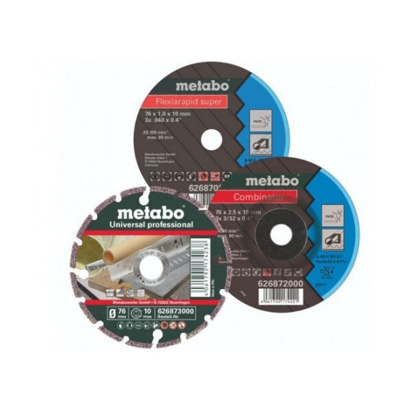 

Набор дисков Metabo 76х10 мм, 3 шт (626879000)