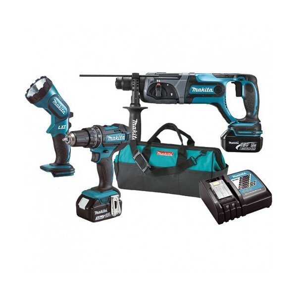 

Набор инструментов Makita DLX3043 (DHP482,DHR241,ML185) (DLX3043)
