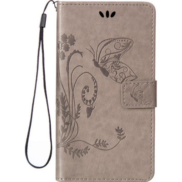 

кожаный (книжка) Four-leaf Clover с визитницей для Samsung J710F Galaxy J7 (2016) (Серый) (391488)