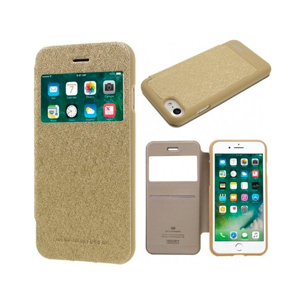 

(книжка) Mercury Wow Bumper series для Apple iPhone 7 / 8 (4.7) (Золотой) (56509)