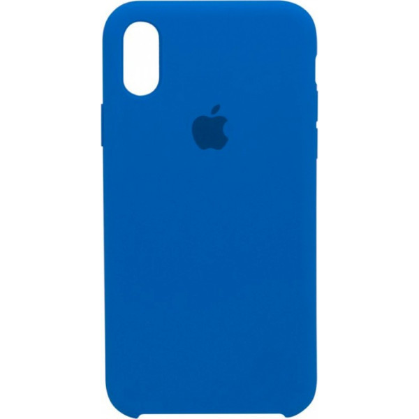 

Silicone case (A) для Apple iPhone X (5.8) (Синий / Blue) (583348)