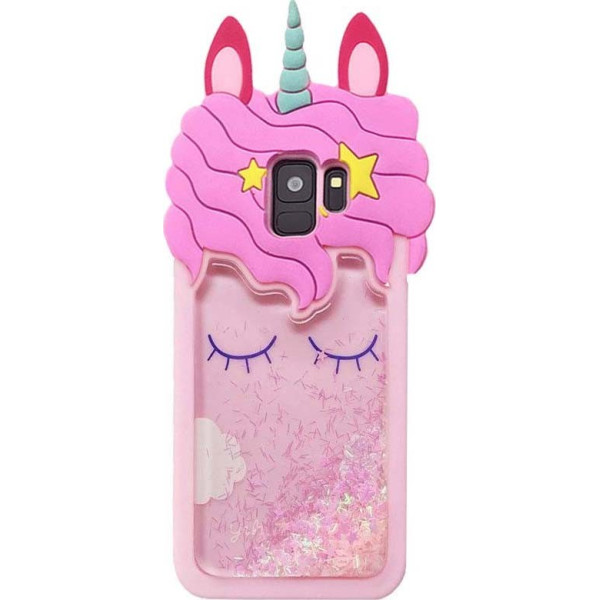 

силиконовый Unicorn 3D для Samsung Galaxy S9 (Розовый) (621781)