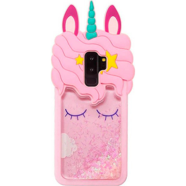 

силиконовый Unicorn 3D для Samsung Galaxy S9+ (Розовый) (621783)
