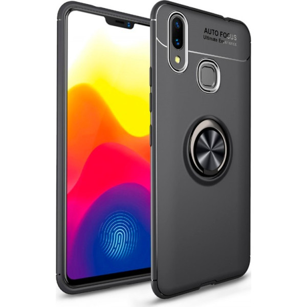 

TPU Deen ColorRing под магнитный держатель для Xiaomi Mi Max 3 (Черный / Черный) (622467)