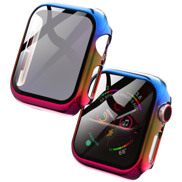 

PC+Glass чехол Rainbow для Apple Watch 44mm
