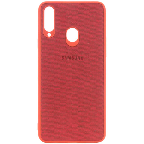 

TPU чехол Textile Logo для Samsung Galaxy A20 / A30