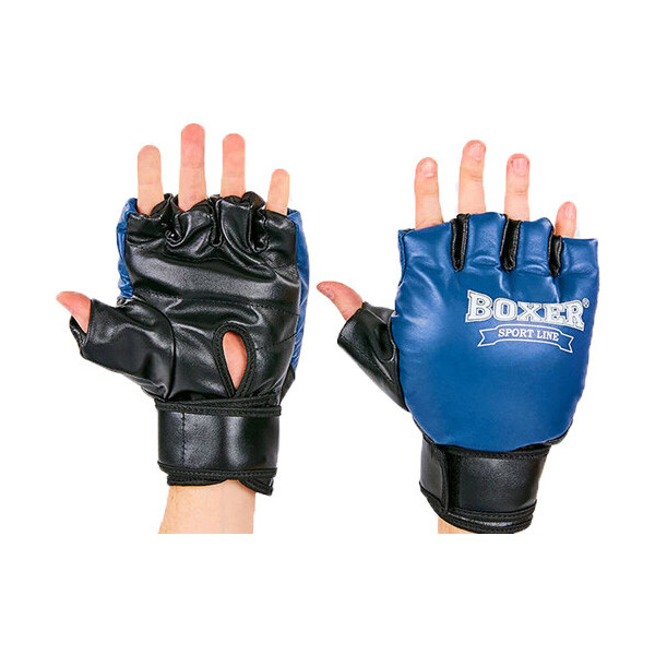 

Перчатки для рукопашного боя Boxer 2020 L Сине-черный (37429080)