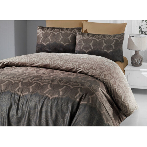 

Постельное белье Victoria. Sateen PANDORA Brown-Евро