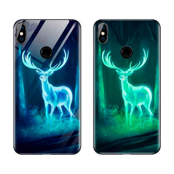 

TPU+Glass светящийся в темноте для Xiaomi Mi 6X / Mi A2 (Олень) (662760)
