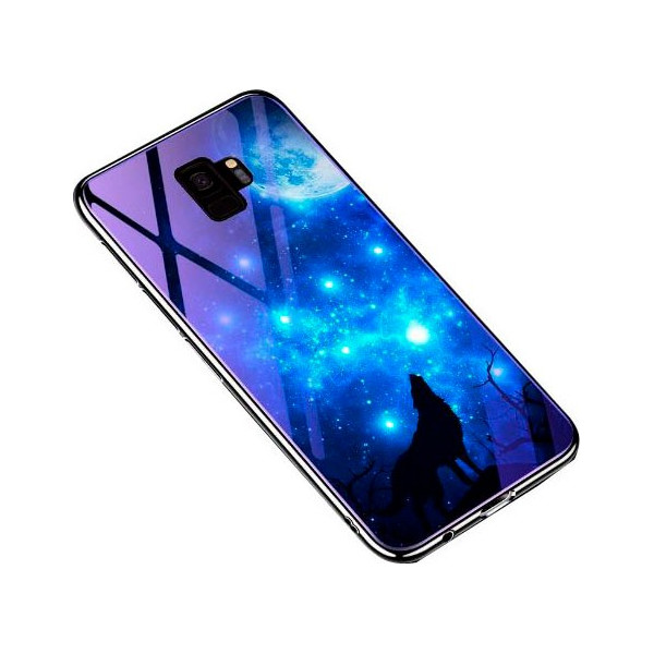 

TPU+Glass Fantasy с глянцевыми торцами для Samsung Galaxy S9 (Лунная ночь) (665706)