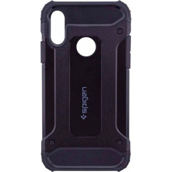 

бронированный противоударный TPU+PC чехол SPIGEN (HC) для Huawei P Smart+ (nova 3i) (Черный) (665805)