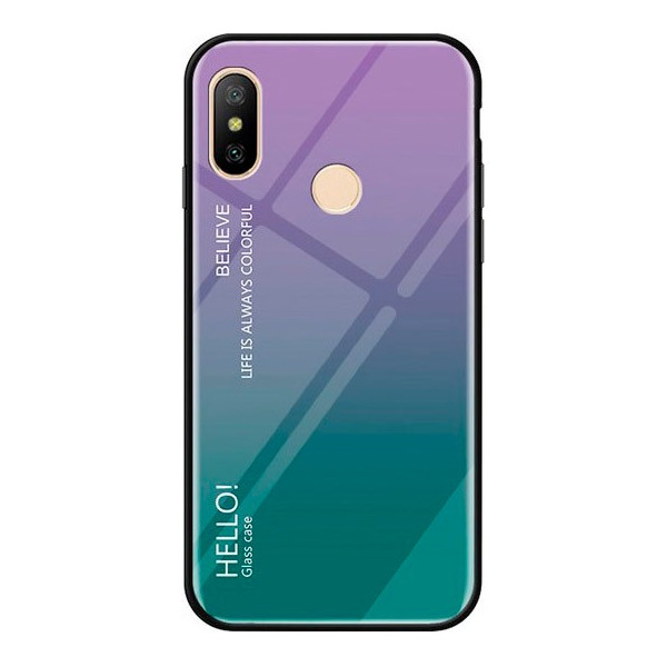

TPU+Glass Gradient HELLO для Xiaomi Mi Max 3 (Фиолетовый) (665942)