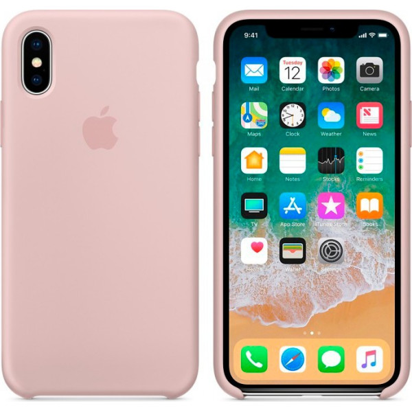 

Silicone case (AAA) для Apple iPhone X (5.8) / XS (5.8) (Розовый / Pink Sand) (666485)